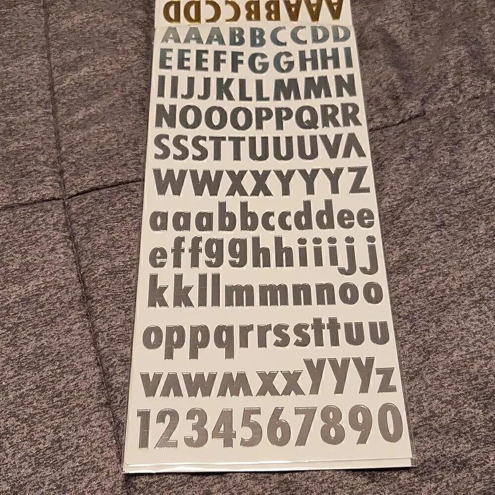 Letters/Number Stickers
